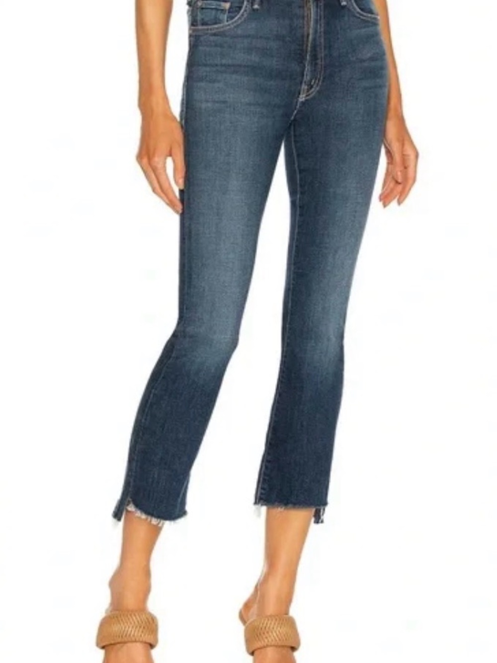 Mother Jeans The Insider Crop Step Fray in Girl Crush Size 27 - Picture 9 of 9